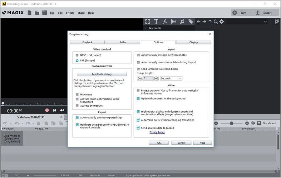 Как пользоваться MAGIX Photostory Deluxe v.18.1.2.30 + Content Pack Repack by AZBUKASOFTA