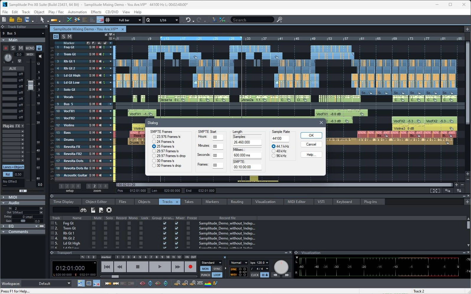 Как пользоваться MAGIX Samplitude Pro X8 Suite 19.2.0.24218 Portable by 7997