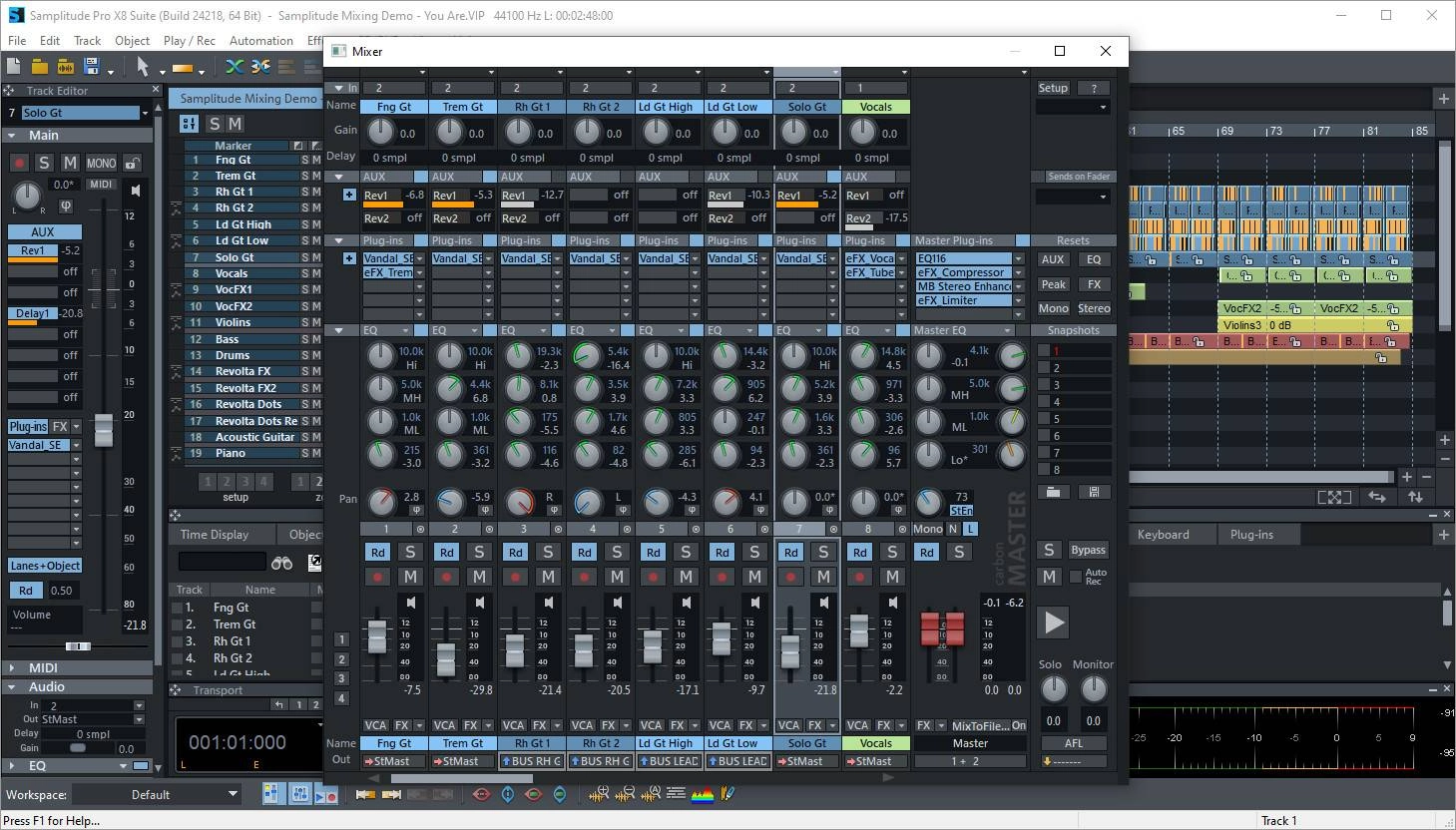 Как пользоваться MAGIX Samplitude Pro X8 Suite 19.2.0.24218