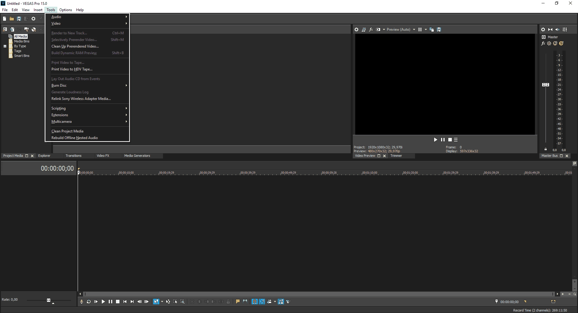 Как пользоваться MAGIX VEGAS Pro 15.0.0.416