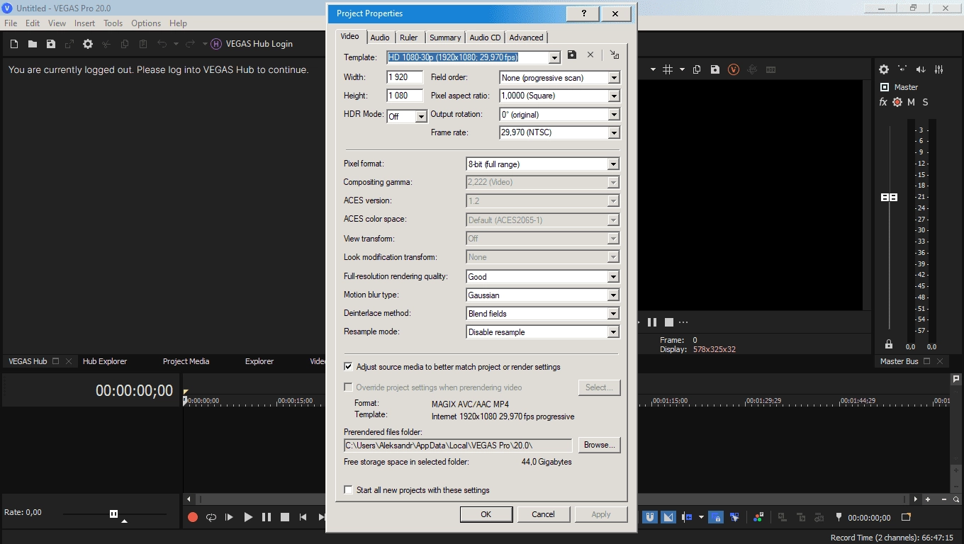 Как пользоваться MAGIX Vegas Pro 20.0 Build 214