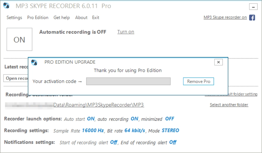Как пользоваться MP3 Skype Recorder 6.0.11 PRO repack by basrach