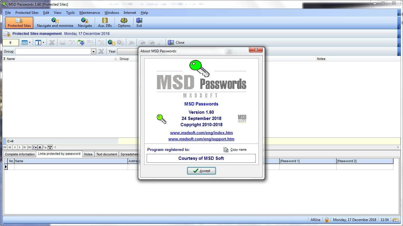 Как пользоваться MSD Passwords 1.6
