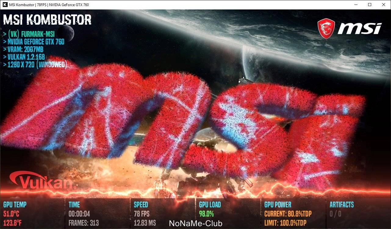 Как пользоваться MSI Kombustor 4.1.29.0