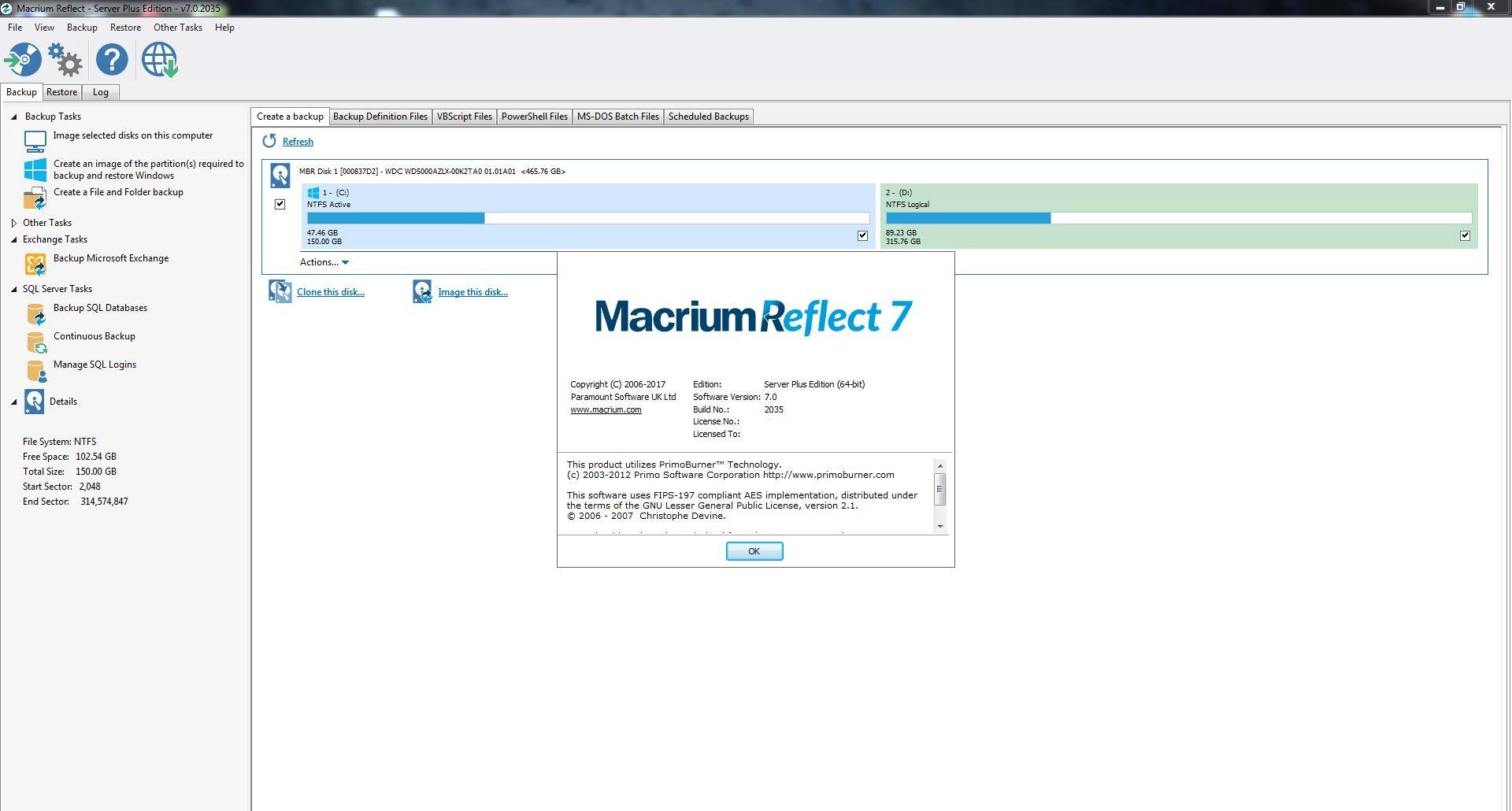 Как пользоваться Macrium Reflect 7.1.2963