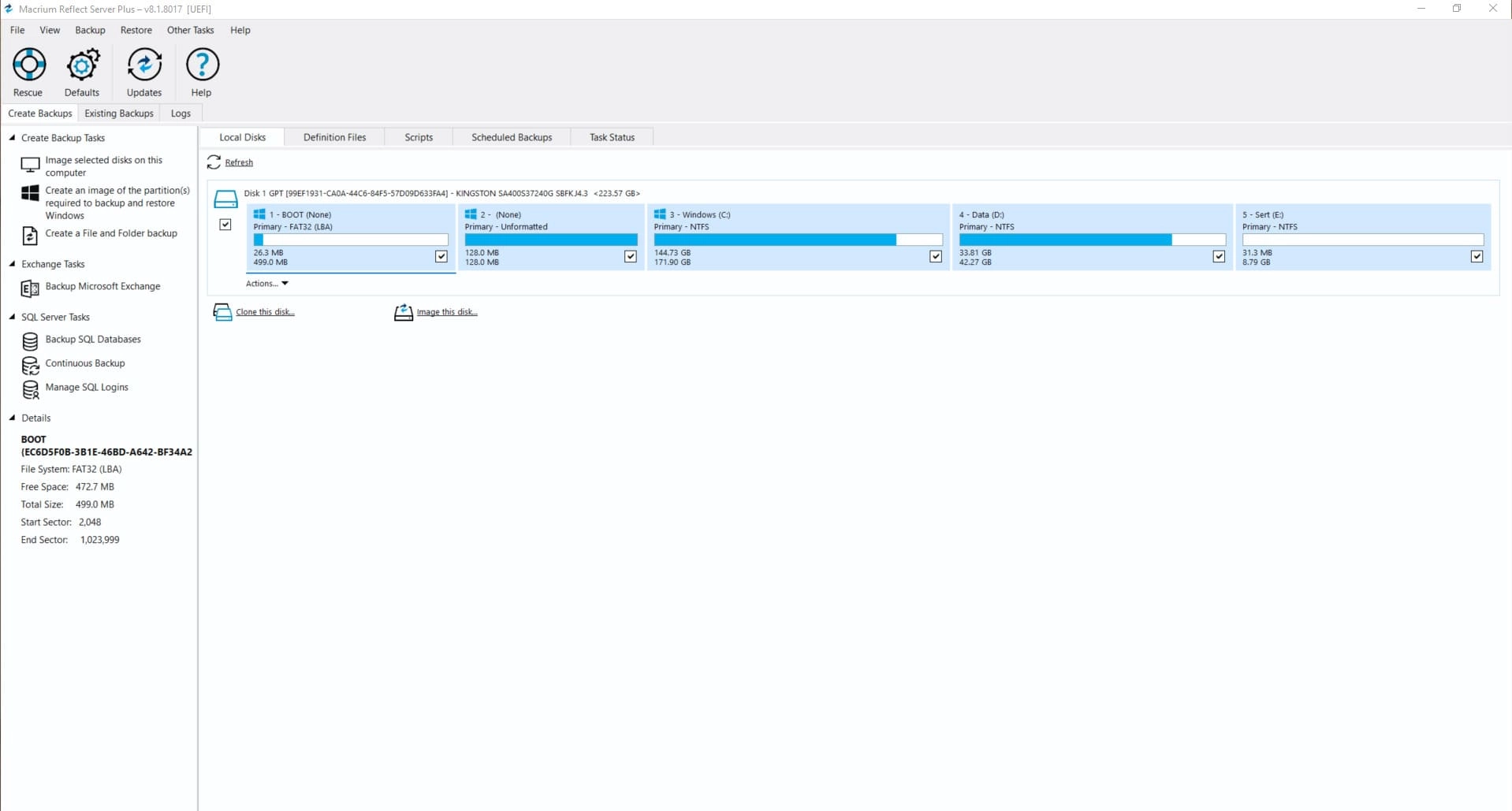 Как пользоваться Macrium Reflect 8.1.8017