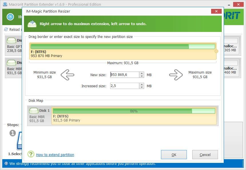 Как пользоваться Macrorit Partition Extender Pro 1.6.9 + Portable