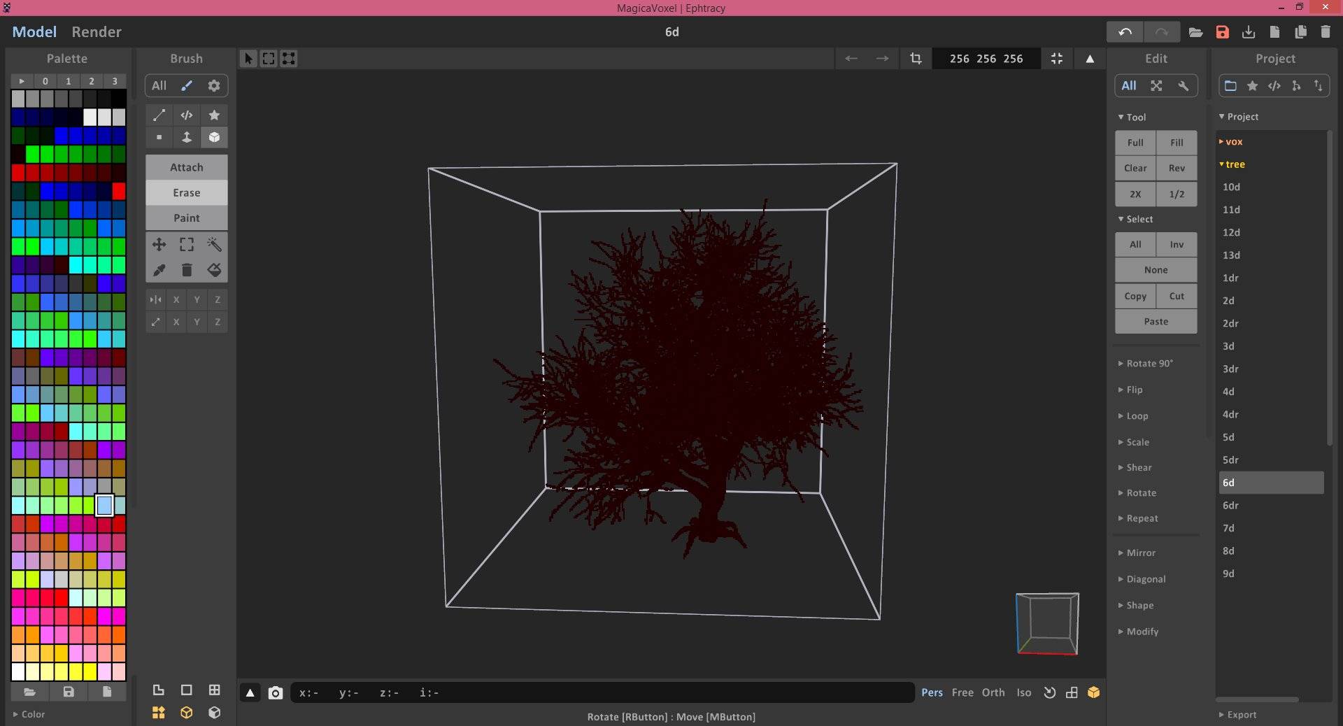 Как пользоваться MagicaVoxel 0.99.6.3