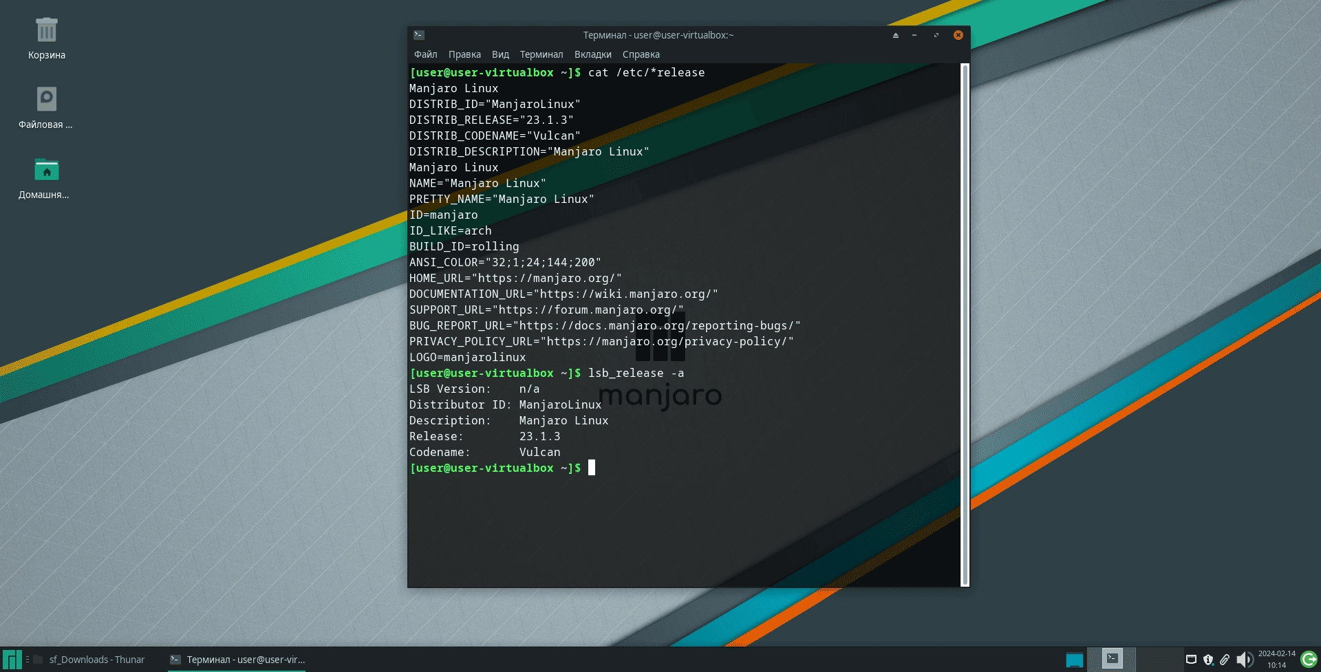 Как пользоваться Manjaro 23.1.3 Vulcan 12xDVD