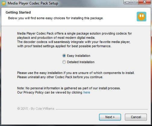 Как пользоваться Media Player Codec Pack 4.4.1