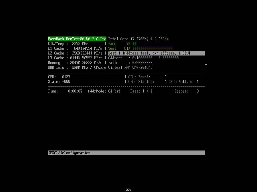 Как пользоваться MemTest86 6.3.0/4.3.7 Pro Retail