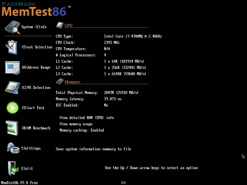Как пользоваться MemTest86 7.0/4.3.7 Free