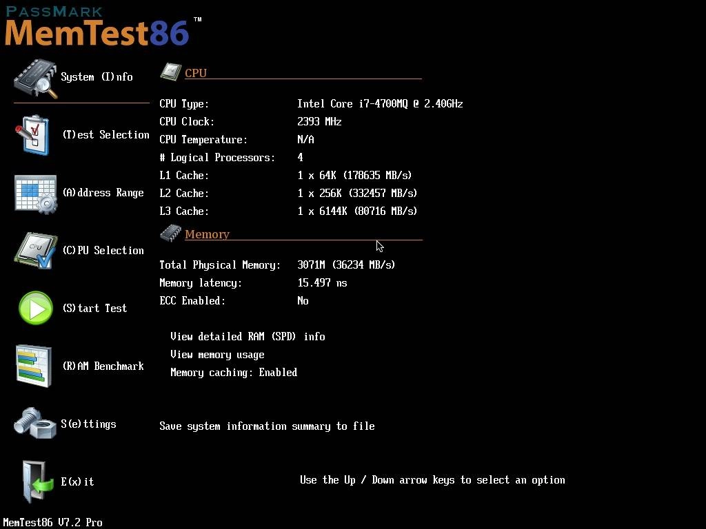 Как пользоваться MemTest86 7.2/4.3.7 Pro Retail