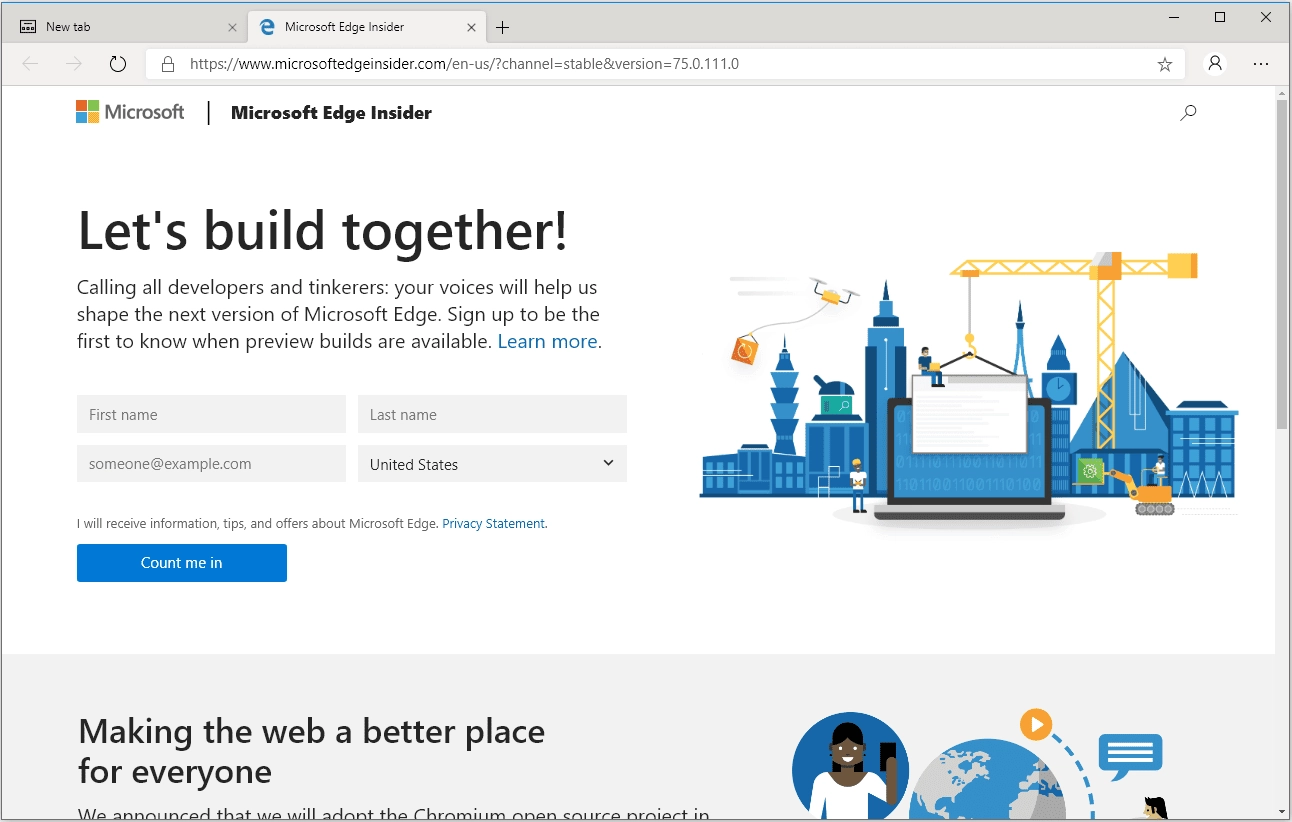 Как пользоваться Microsoft Edge 84.0.522.50