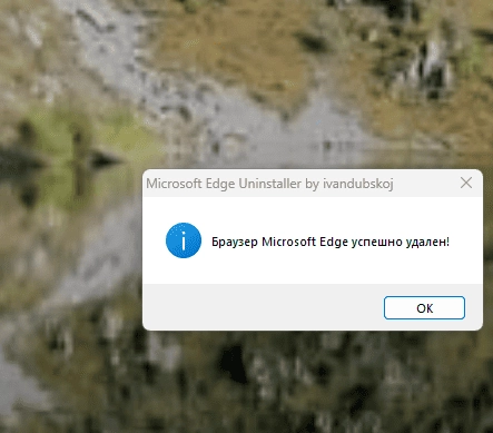 Как пользоваться Microsoft Edge Uninstaller by ivandubskoj 1.0