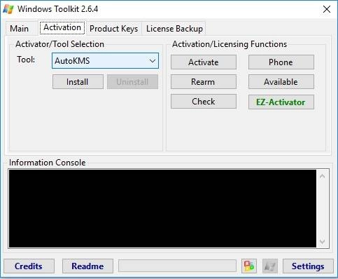 Как пользоваться Microsoft Toolkit 2.7.3 Stable