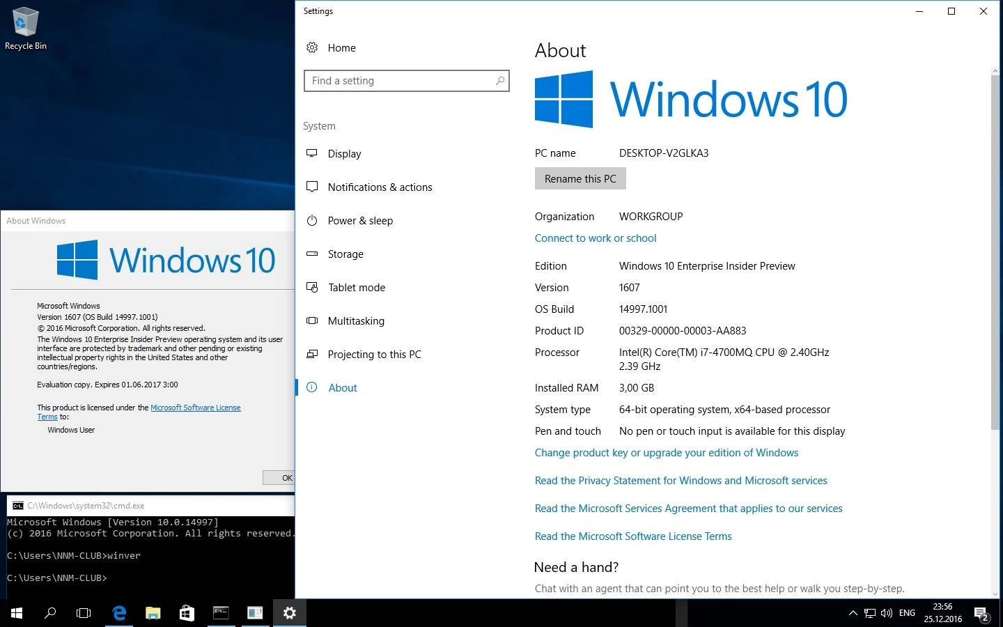 Как пользоваться Microsoft Windows 10 Enterprise Insider Preview Redstone 2 Build 10.0.14997.1001