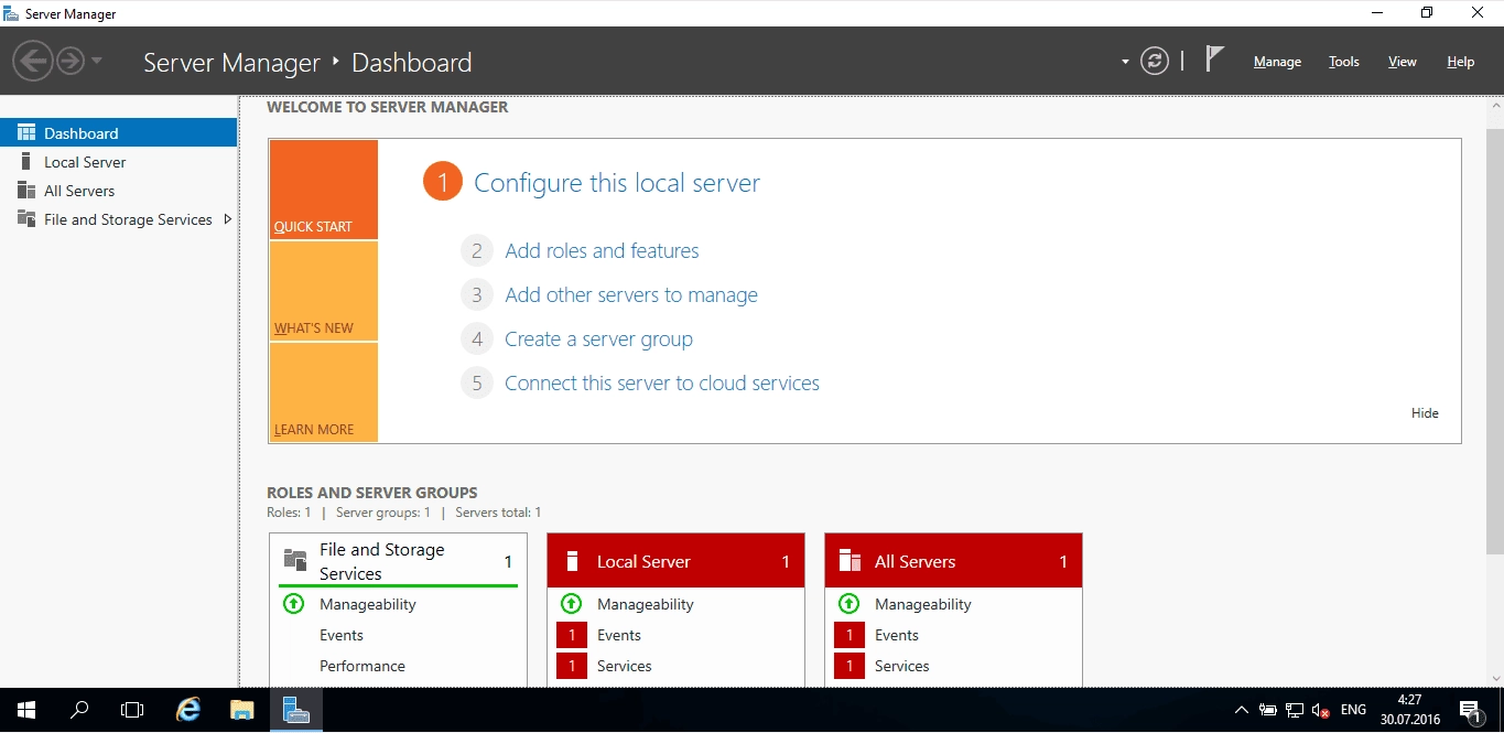 Как пользоваться Microsoft Windows Server Version 1607 build 10.0.14393 WZT