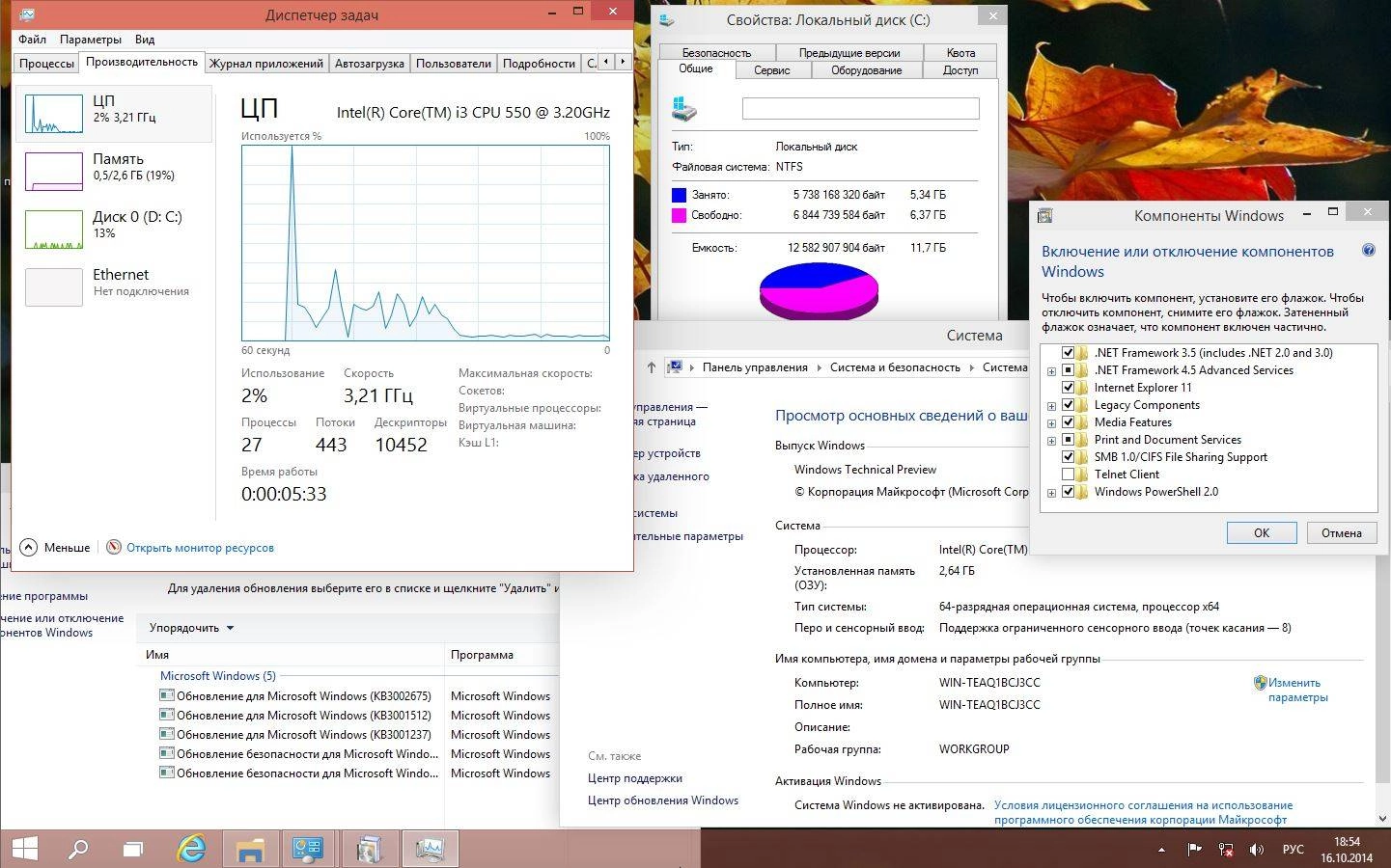 Как пользоваться Microsoft Windows Technical Preview 6.4.9841 x86-x64 RU XX+ by Lopatkin Русский