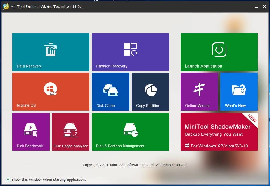 Как пользоваться MiniTool Partition Wizard 11.0.1 Technician + BootCD