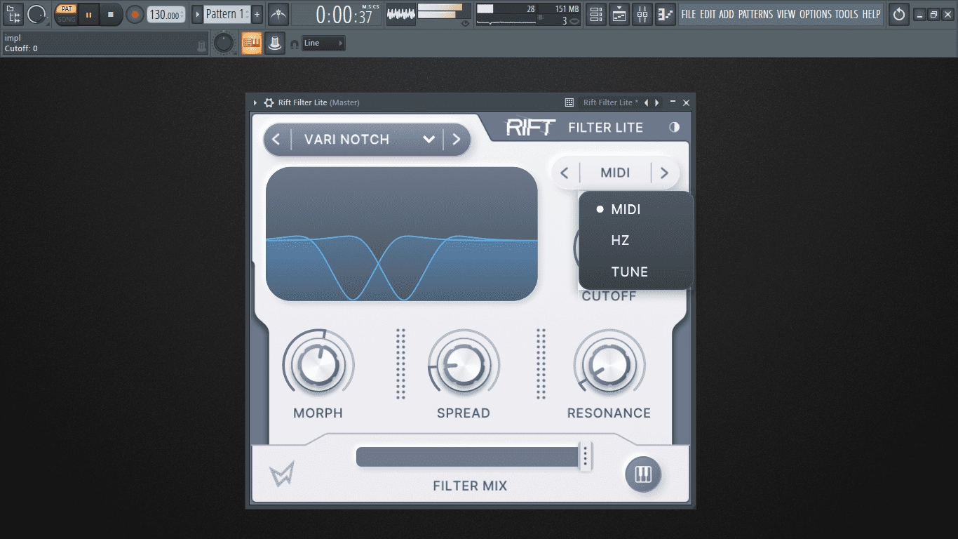 Как пользоваться Minimal Audio - Rift Filter Lite 1.3.2 VST, VST 3