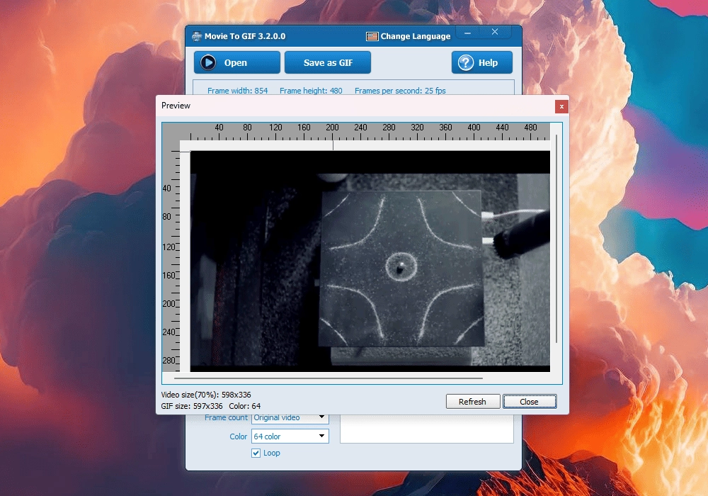 Как пользоваться Movie To GIF 3.2.0.0 Portable by FC Portables