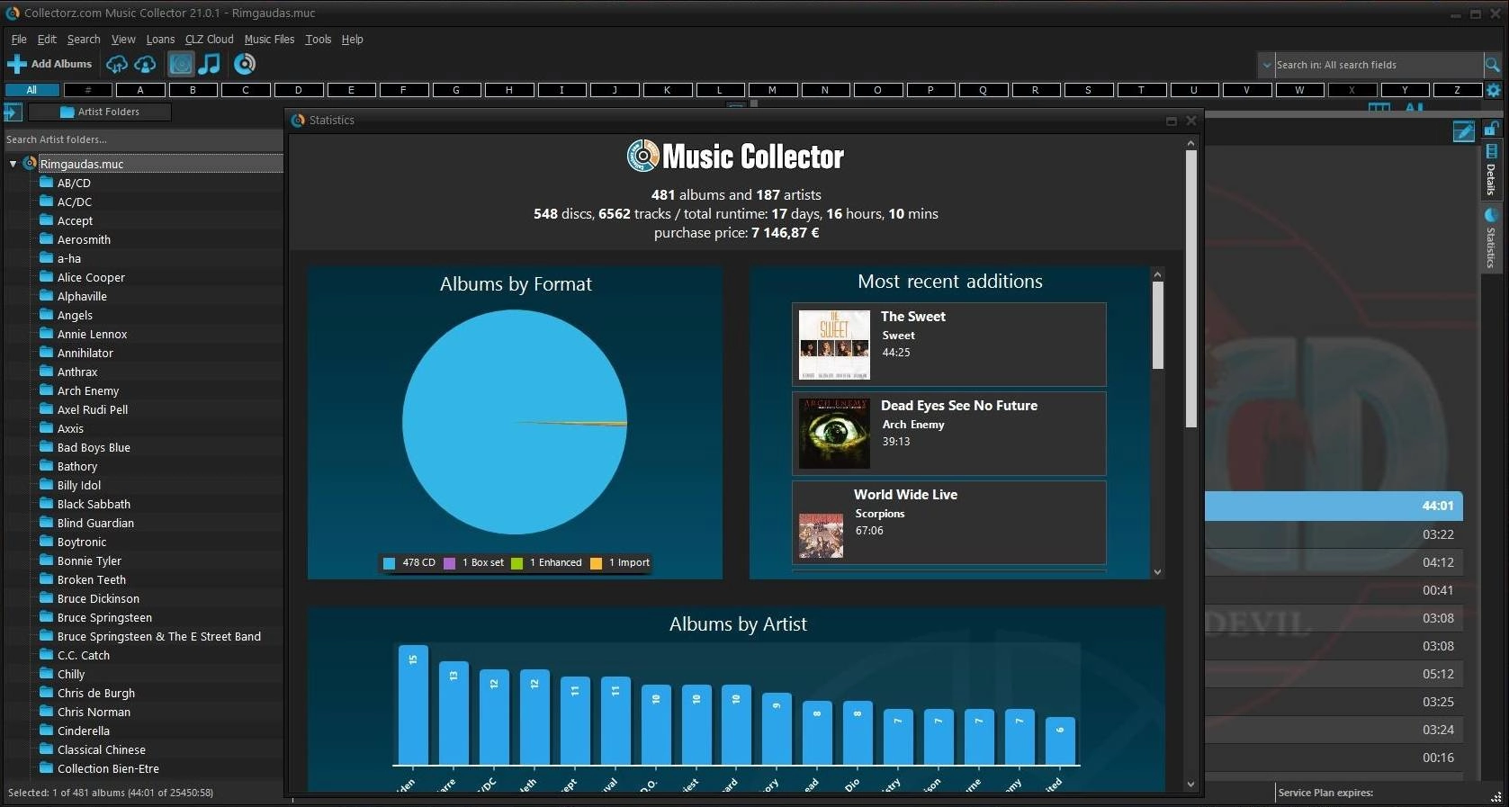 Как пользоваться Music Collector 21.01