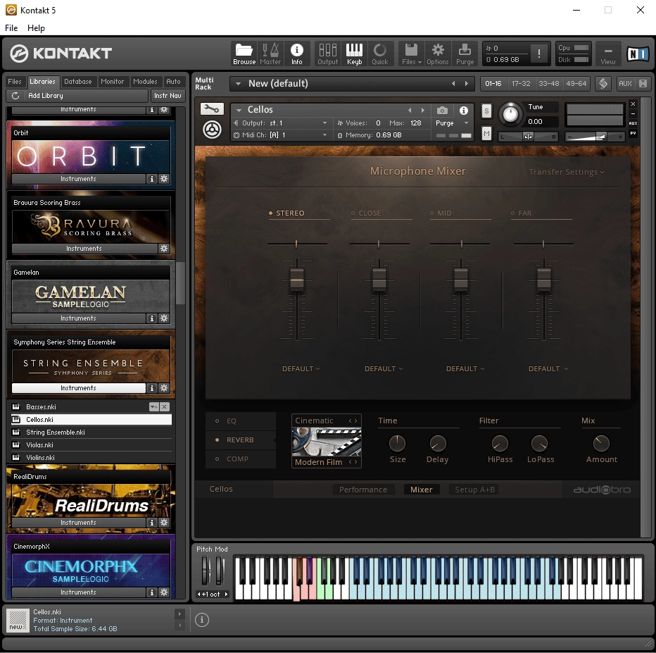 Как пользоваться Native Instruments - Symphony Series String Ensemble v1.0