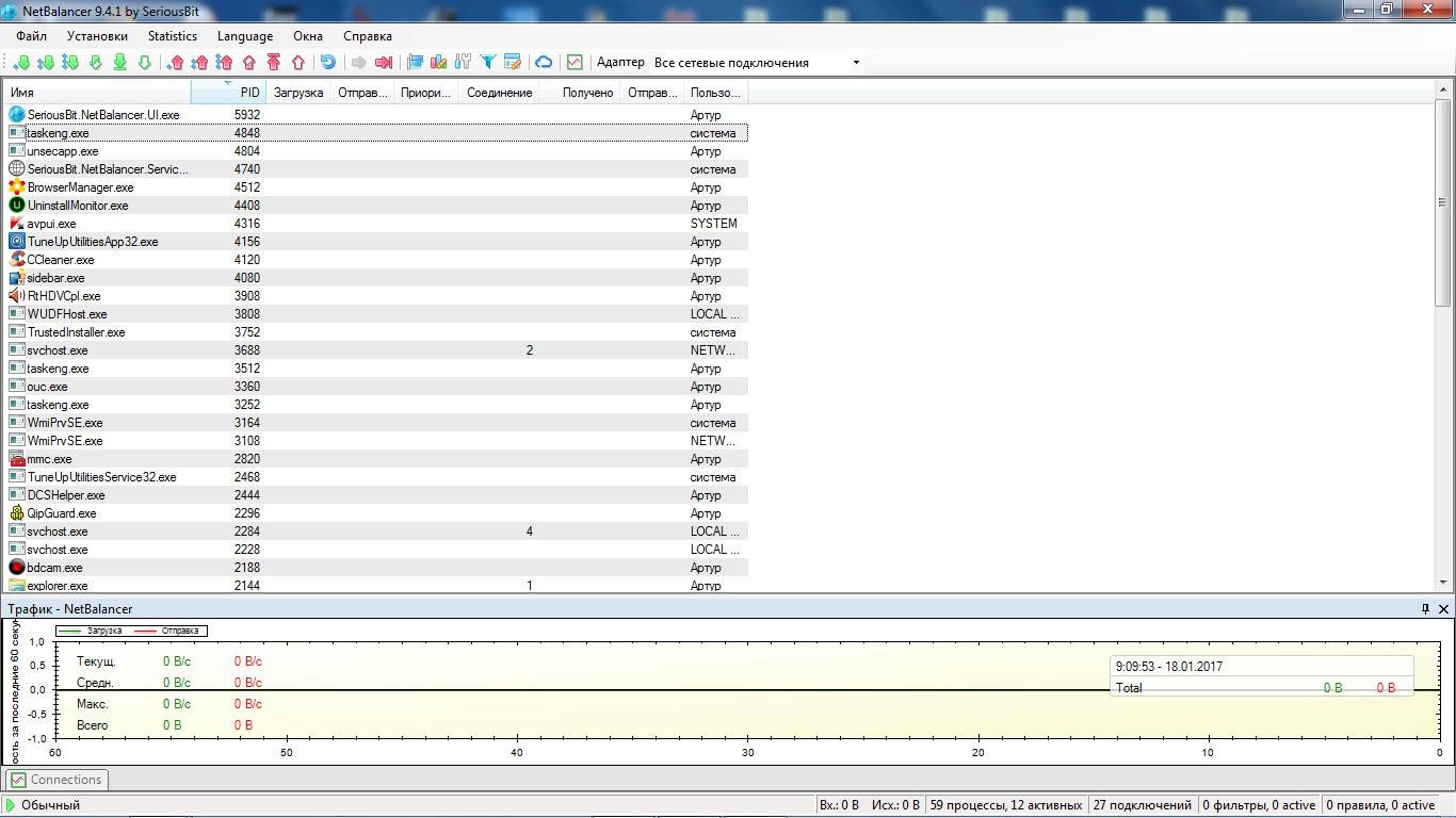 Как пользоваться NetBalancer 9.4.1 Build 160623.1314