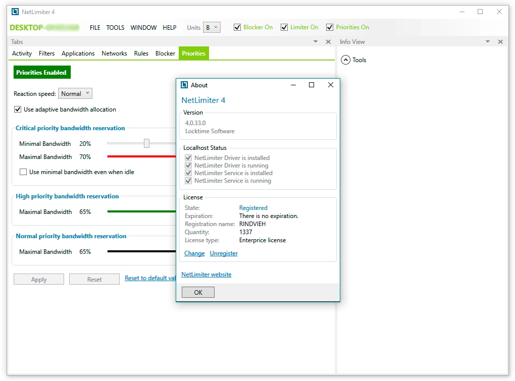 Как пользоваться NetLimiter 4.0.33.0 Enterprise