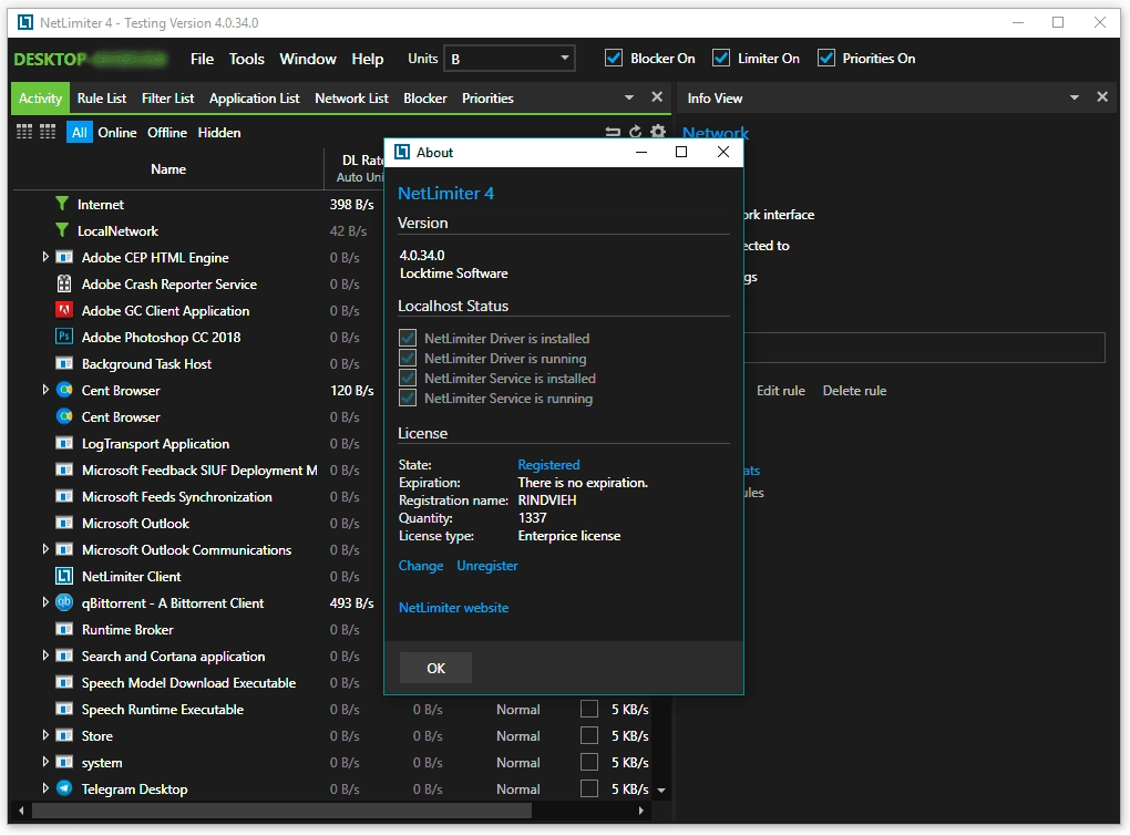 Как пользоваться NetLimiter 4.0.34.0 Enterprise Beta