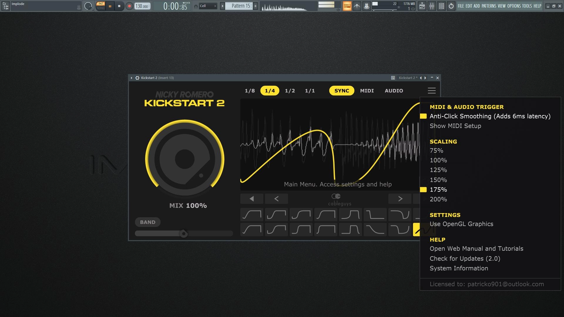 Как пользоваться Nicky Romero - Kickstart 2.0 VST, VST3, AAX