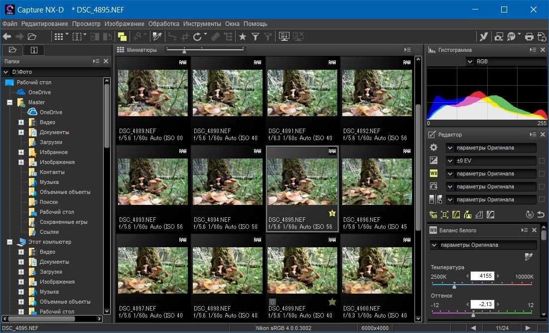 Как пользоваться Nikon Capture NX-D 1.6.5