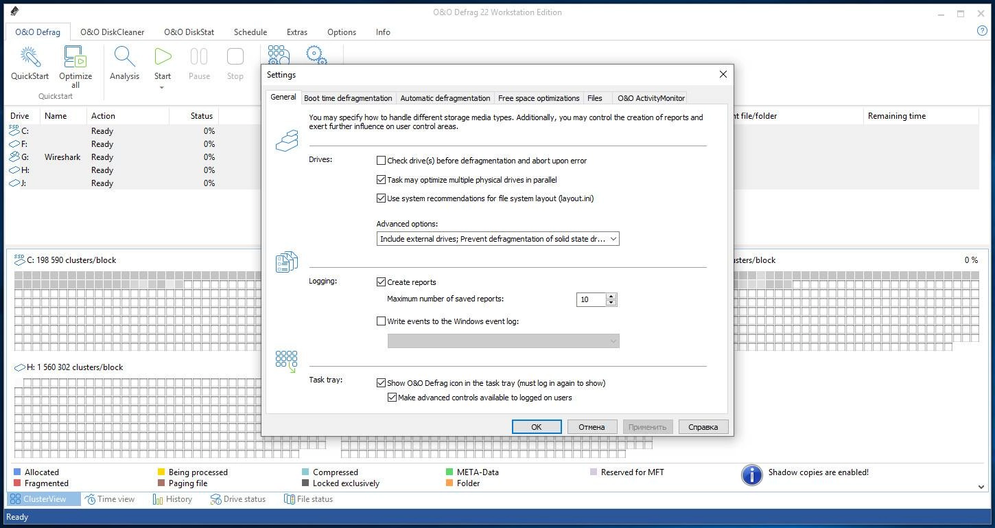 Как пользоваться O&O Defrag Professional + Workstation + Server 22.0.2284