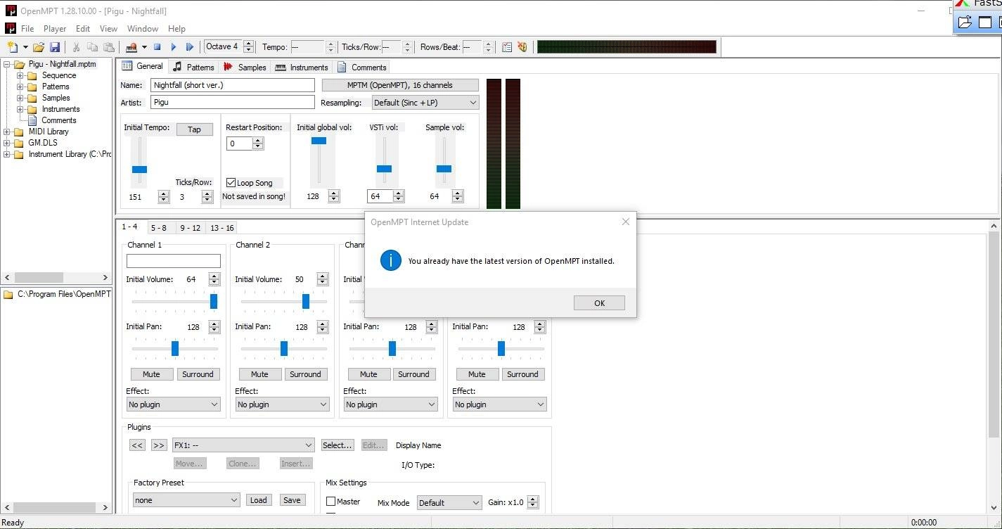 Как пользоваться OpenMPT 1.30.11.00 + Portable
