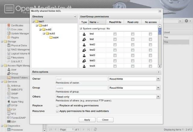 Как пользоваться OpenMediaVault 2.1.8 2xCD
