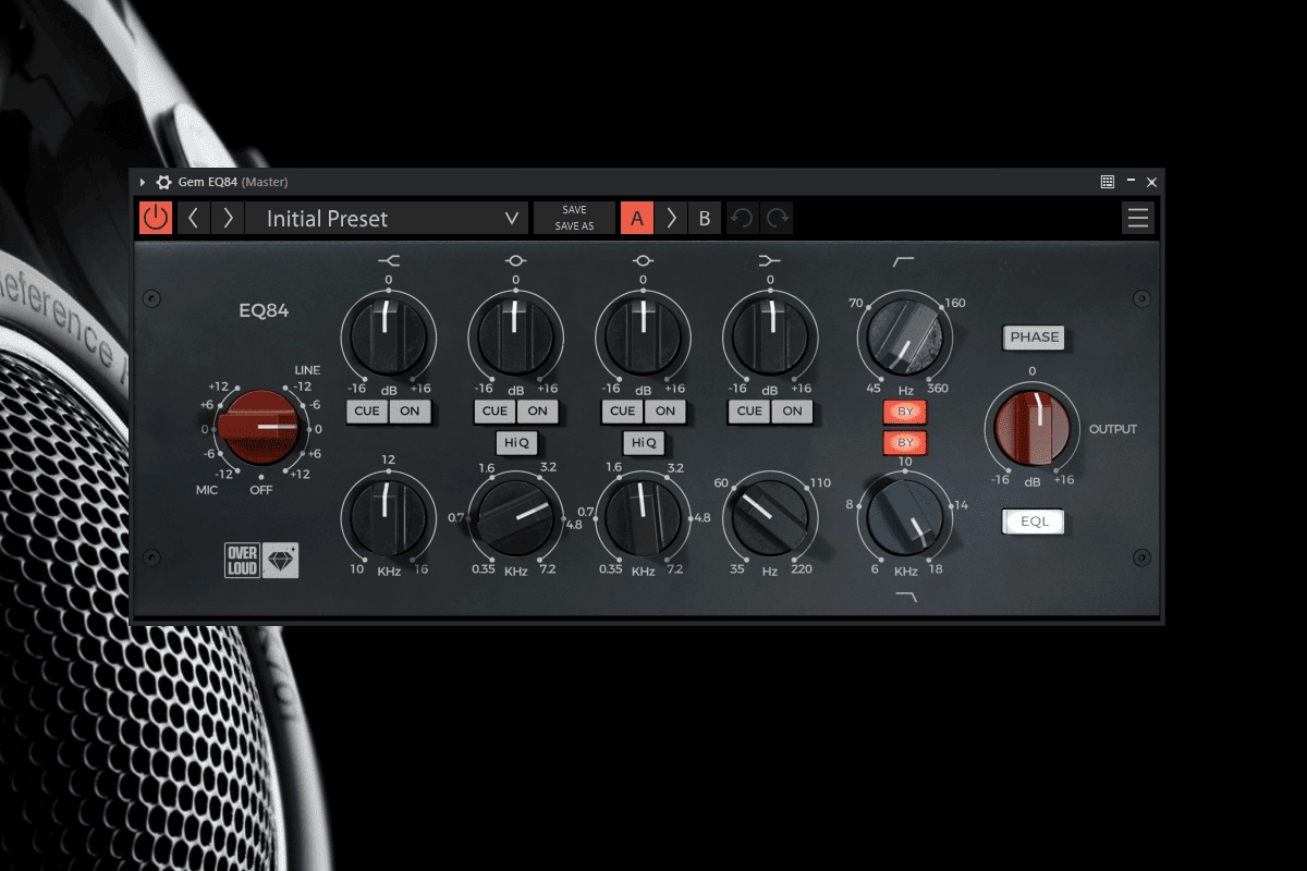 Как пользоваться Overloud - Gem EQ84 1.3.0 STANDALONE, VST, VST3, AAX