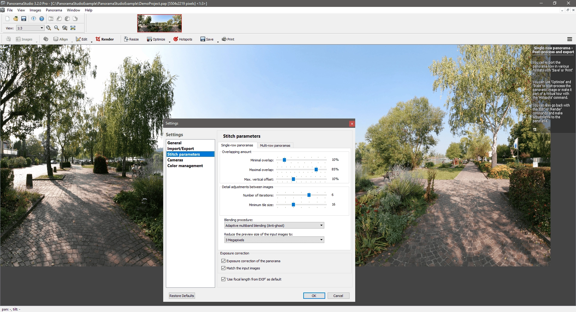 Как пользоваться PanoramaStudio Pro 3.5.5.322