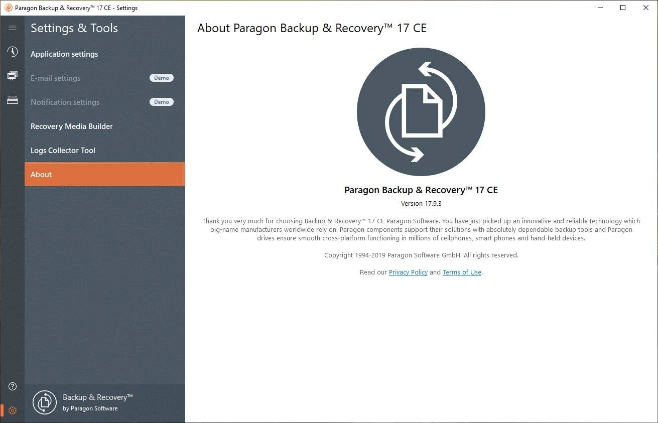 Как пользоваться Paragon Backup & Recovery 17.9.3 CE