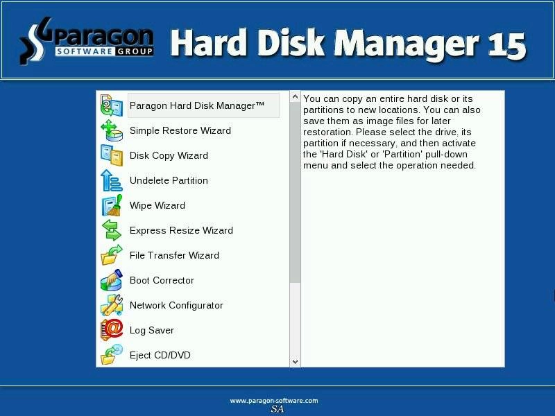 Как пользоваться Paragon Hard Disk Manager 15 Professional 10.1.25.294 BootCD / Recovery Boot Medias