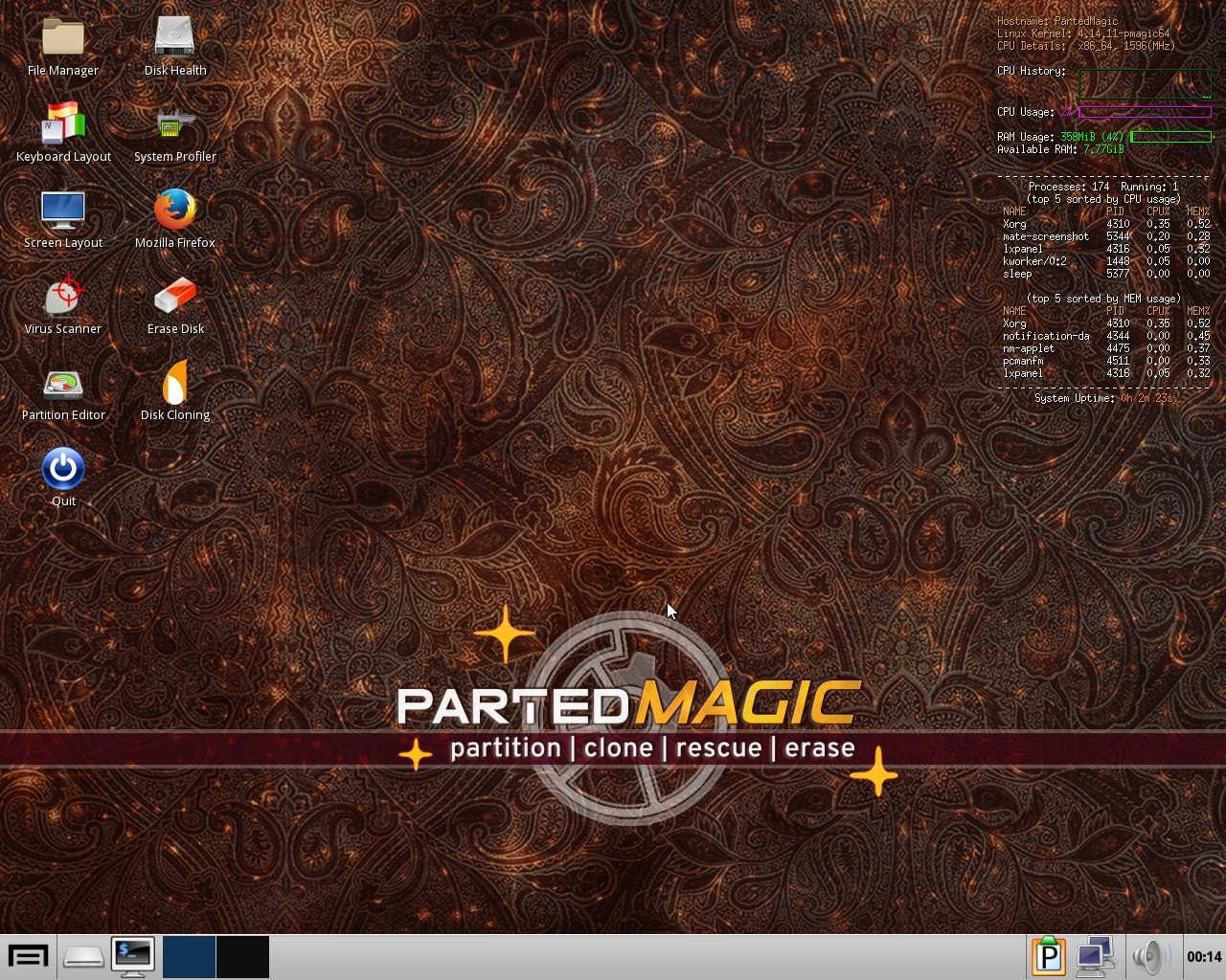 Как пользоваться Parted Magic 01 08 1xCD