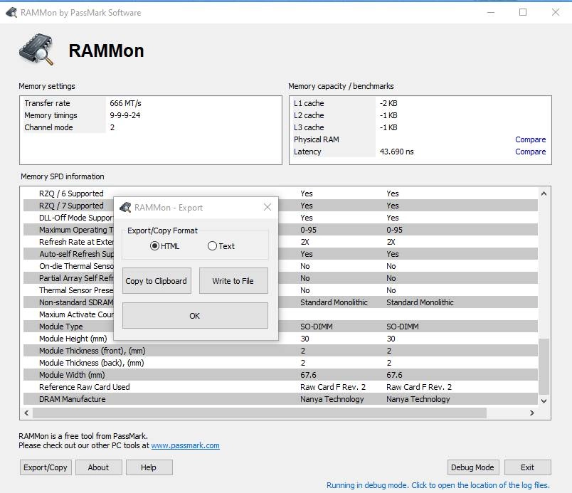 Как пользоваться PassMark RAMMon 3.3 Build 1000