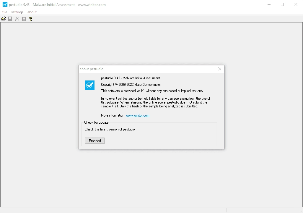 Как пользоваться PeStudio 9.43 Portable