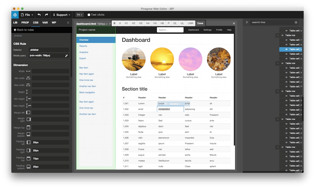 Как пользоваться Pinegrow Web Designer 2.2