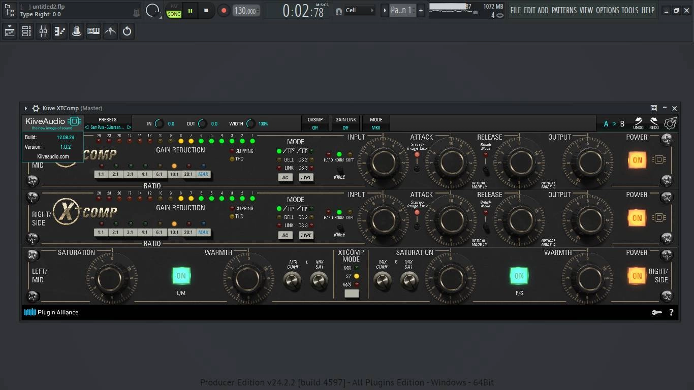Как пользоваться Plugin Alliance & Kiive Audio - XTComp 1.0.2 VST 3, AAX