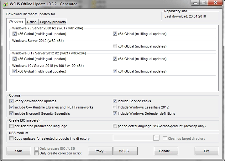 Как пользоваться Полный набор обновлений для Microsoft Windows и Office x86/x64