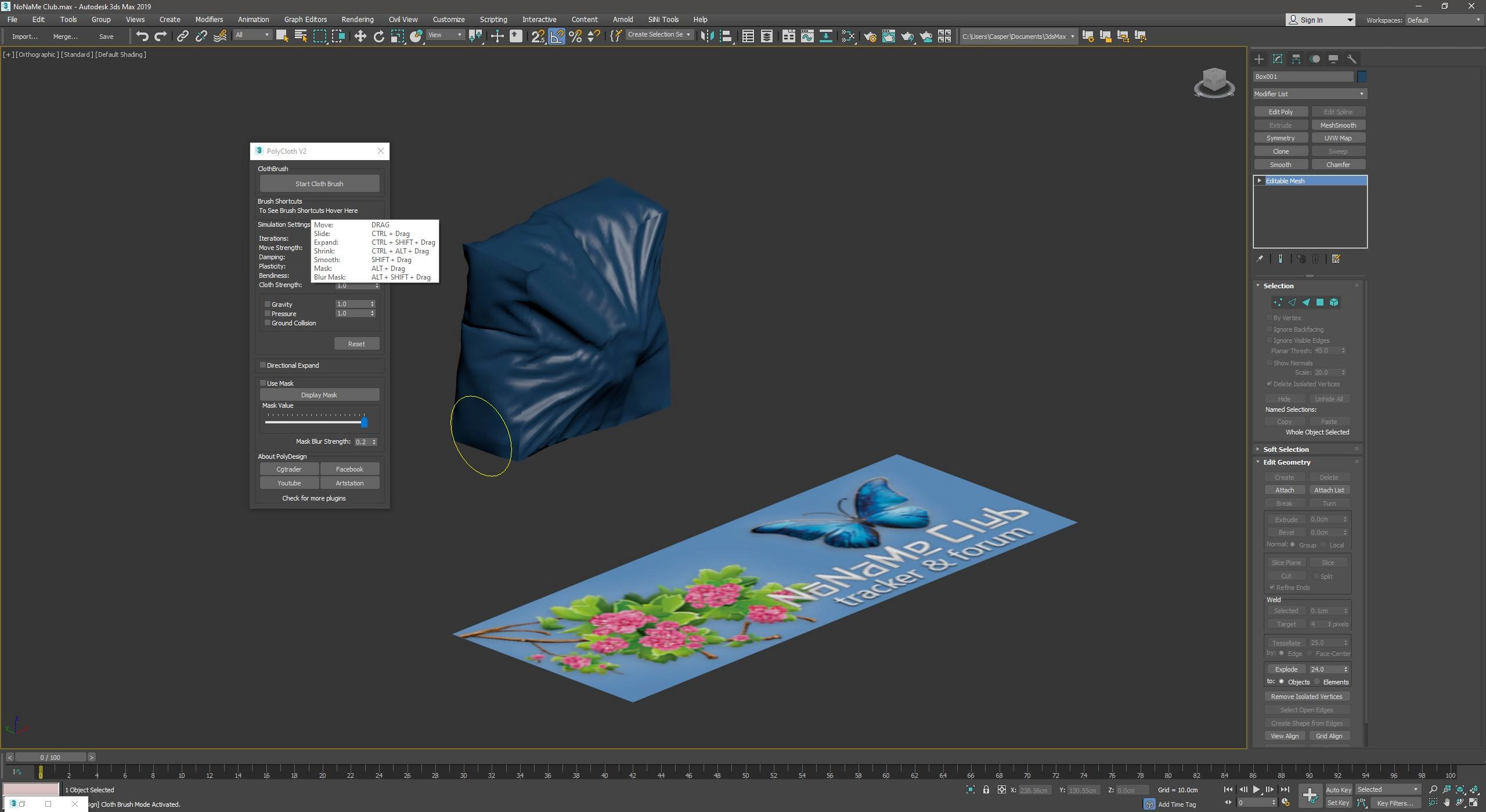 Как пользоваться PolyDesign3D - PolyCloth 2.02 for 3ds Max 2016-2022