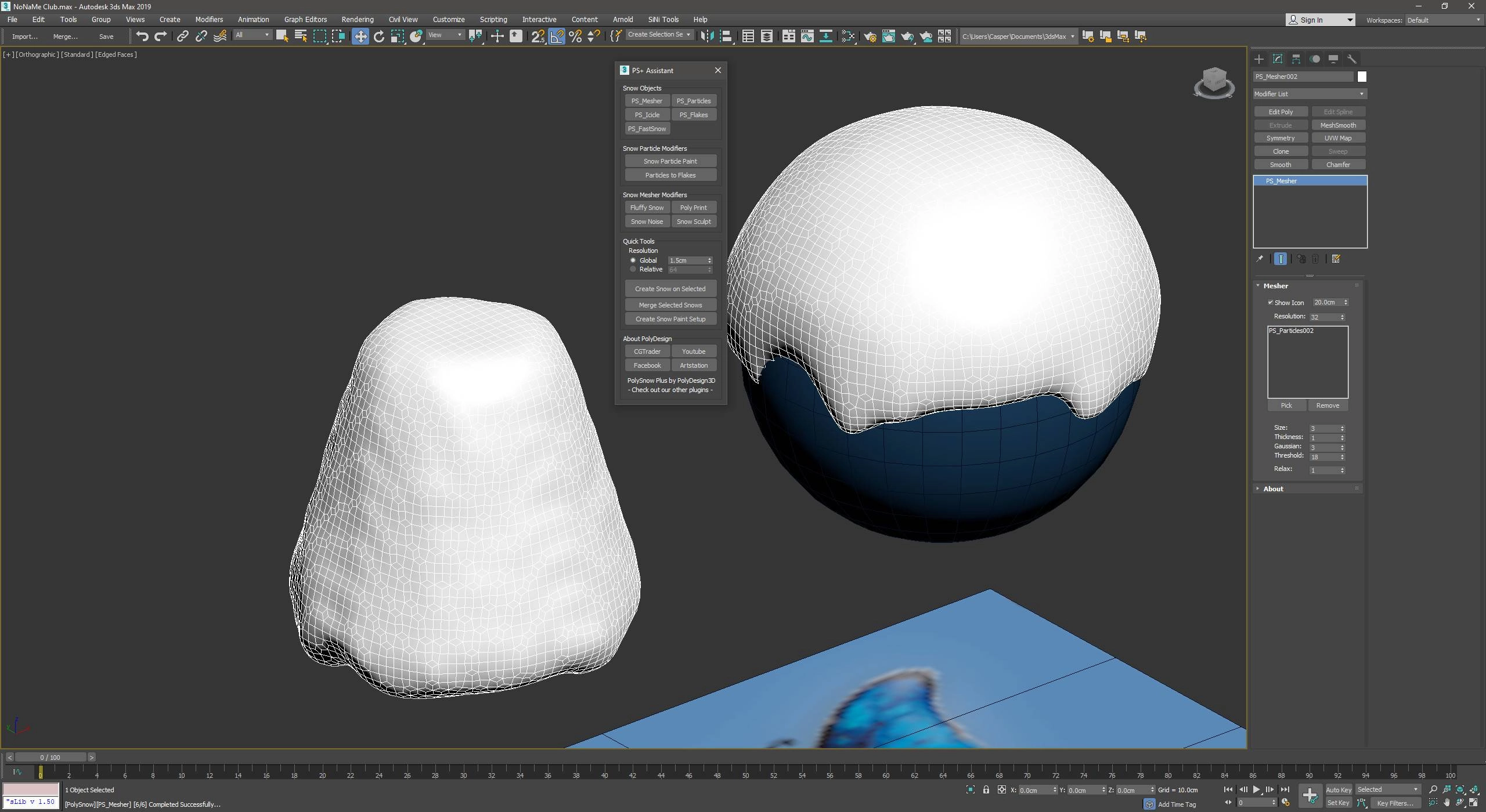 Как пользоваться PolyDesign3D - PolySnow Plus 1.01 for 3ds Max 2016-2022