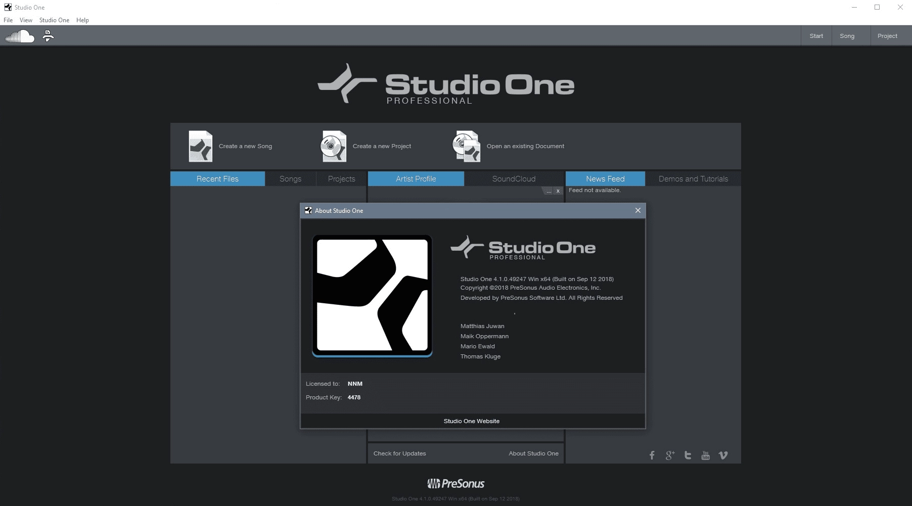 Как пользоваться PreSonus - Studio One Professional 4.6.2.58729