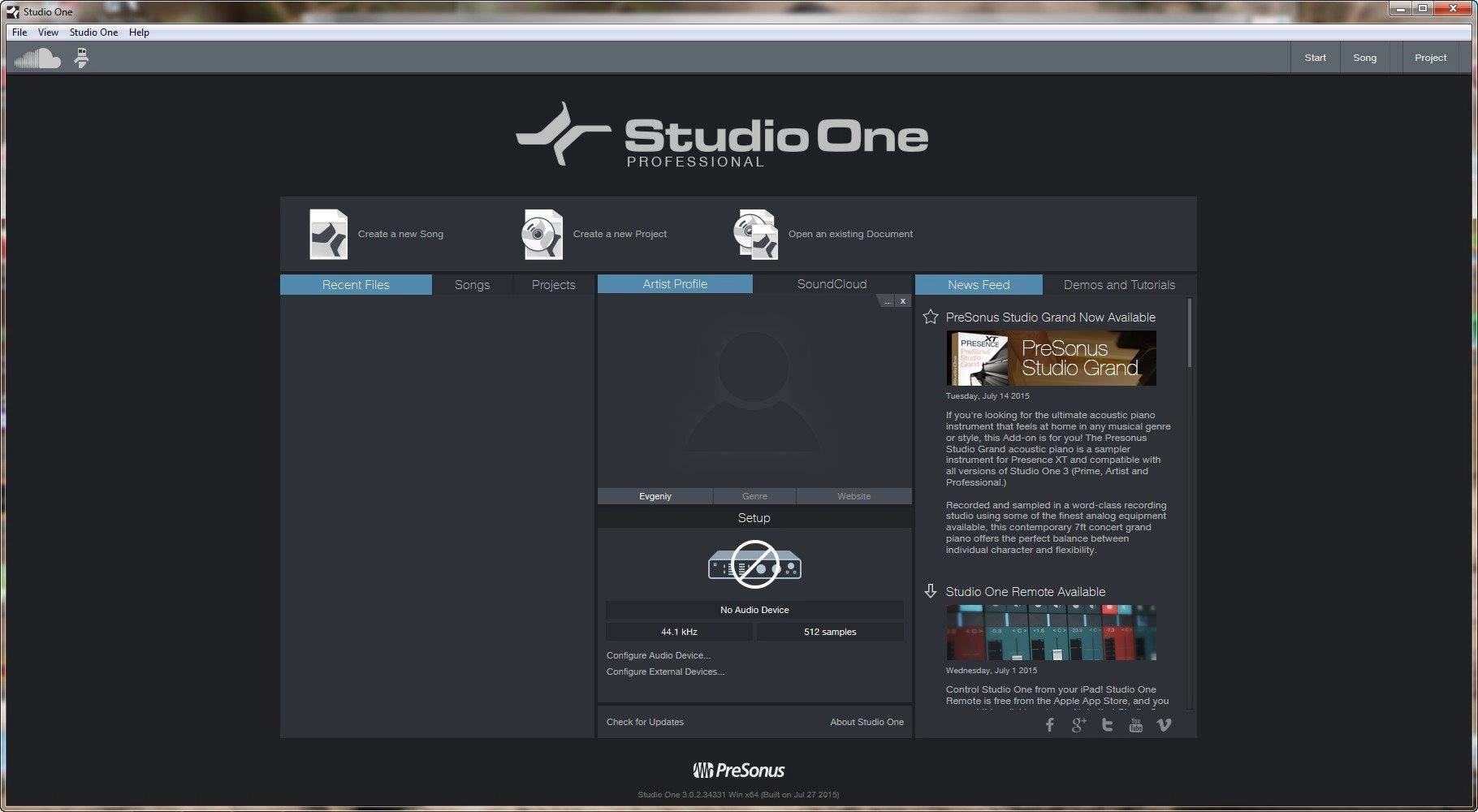 Как пользоваться PreSonus Studio One Professional 3.0.2.34331